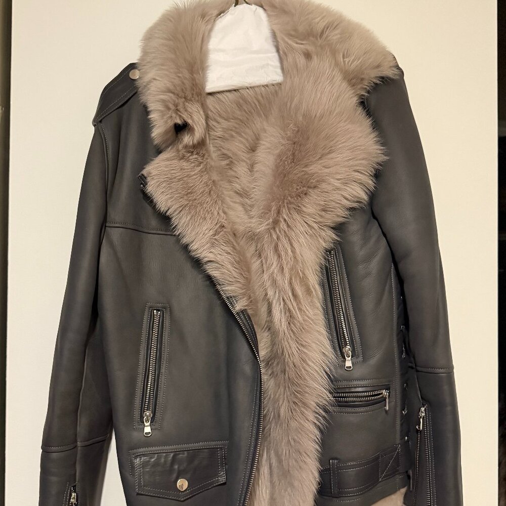 Vivienne- Shearling Motorcycle Jacket